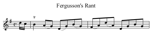 Fergusson's Rant - staff notation