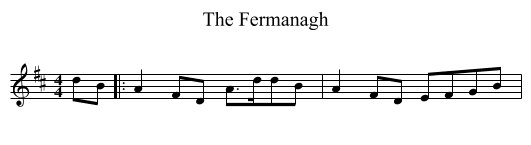 Fermanagh, The  - staff notation