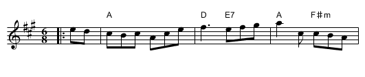 Ferry Jig, the  - staff notation