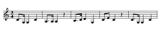 Festgesang - staff notation