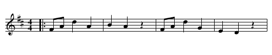 Festing's Minuet - staff notation