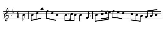 Ffarwel dic bibydd - staff notation