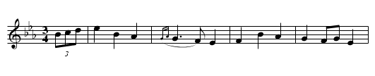 Ffarwel Ednyfed Fychan - staff notation
