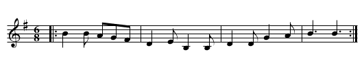 Ffarwel Mari - staff notation