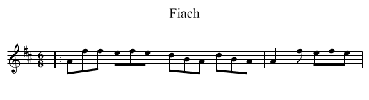 Fiach - staff notation