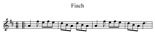 Fiach - staff notation