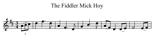 Fiddler Mick Hoy, The  - staff notation