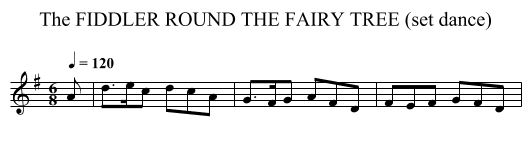 FIDDLER ROUND THE FAIRY TREE (set dance), The - staff notation