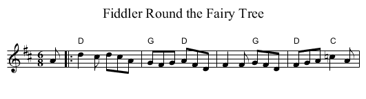 Fiddler Round the Fairy Tree - staff notation
