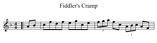 Fiddler's Cramp - staff notation