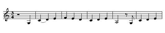 Fiddler's Green - staff notation