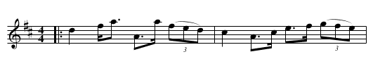 Fiddler's Joy - staff notation