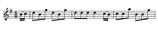 Fiddler's Maggot. JJo4.123 - staff notation