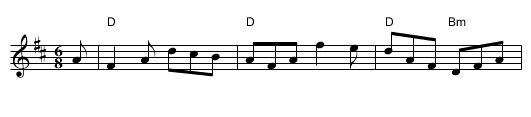Fiddler's Whim - staff notation