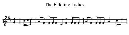 Fiddling Ladies, The  - staff notation