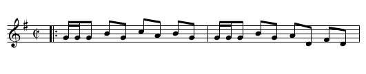 Fidle Fadle - staff notation