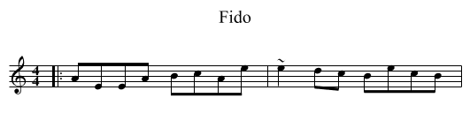Fido - staff notation