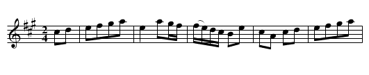 FiecMarbel, La - staff notation