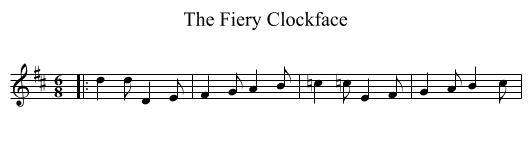 Fiery Clockface, The  - staff notation