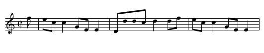 Fife Hunt. JaW.056 - staff notation