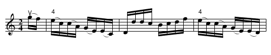 FIFE HUNT -- REEL. - staff notation