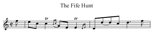 Fife Hunt, The - staff notation