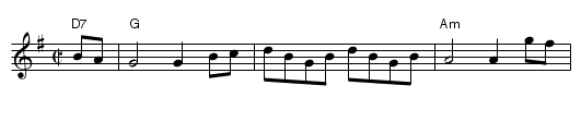 Fife Ness - staff notation