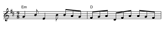 Fig for a Kiss, A - staff notation