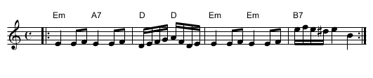 Fight About The Fireside - staff notation