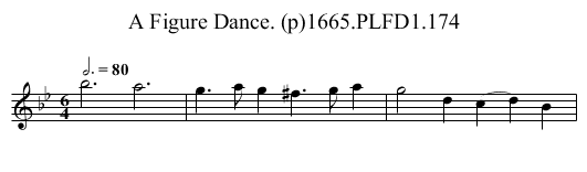 Figure Dance. (p)1665.PLFD1.174, A - staff notation