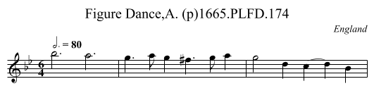 Figure Dance,A. (p)1665.PLFD.174 - staff notation