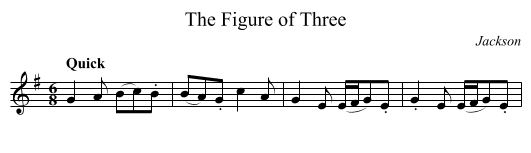 Figure of Three, The - staff notation