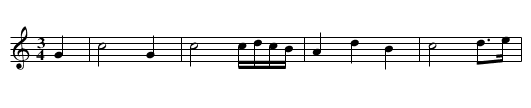 Fingalian Air, A - staff notation
