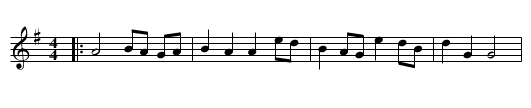 Fingal's Cave - staff notation
