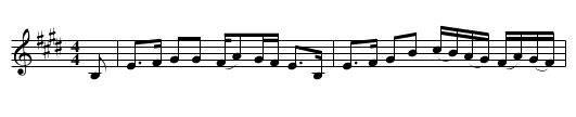 Fingal's Cave - staff notation