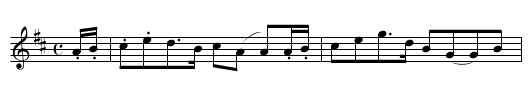 Fingal's Dirk - staff notation
