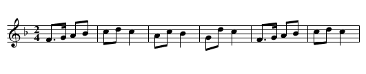 Finger - Polka - staff notation