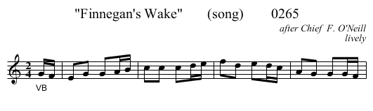 Finnegan's Wake       (song)        0265 - staff notation
