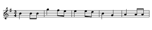 Finnish folk song - staff notation
