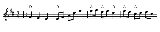 Finnskogspols - staff notation