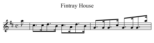 Fintray House - staff notation