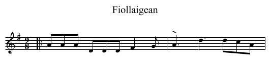 Fiollaigean - staff notation