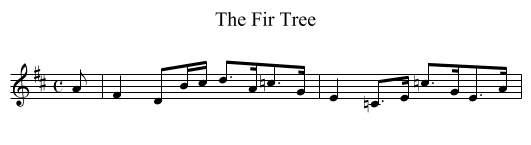 Fir Tree, The - staff notation