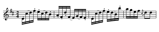 Fire-Fly - staff notation
