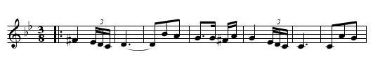 Firn di Mekhutonim - staff notation