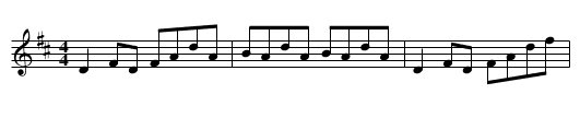 First And Last - staff notation