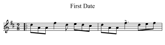 First Date - staff notation