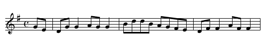 First House in Connaught - staff notation