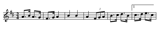 First of August, The - staff notation