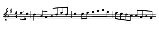 First of August - staff notation